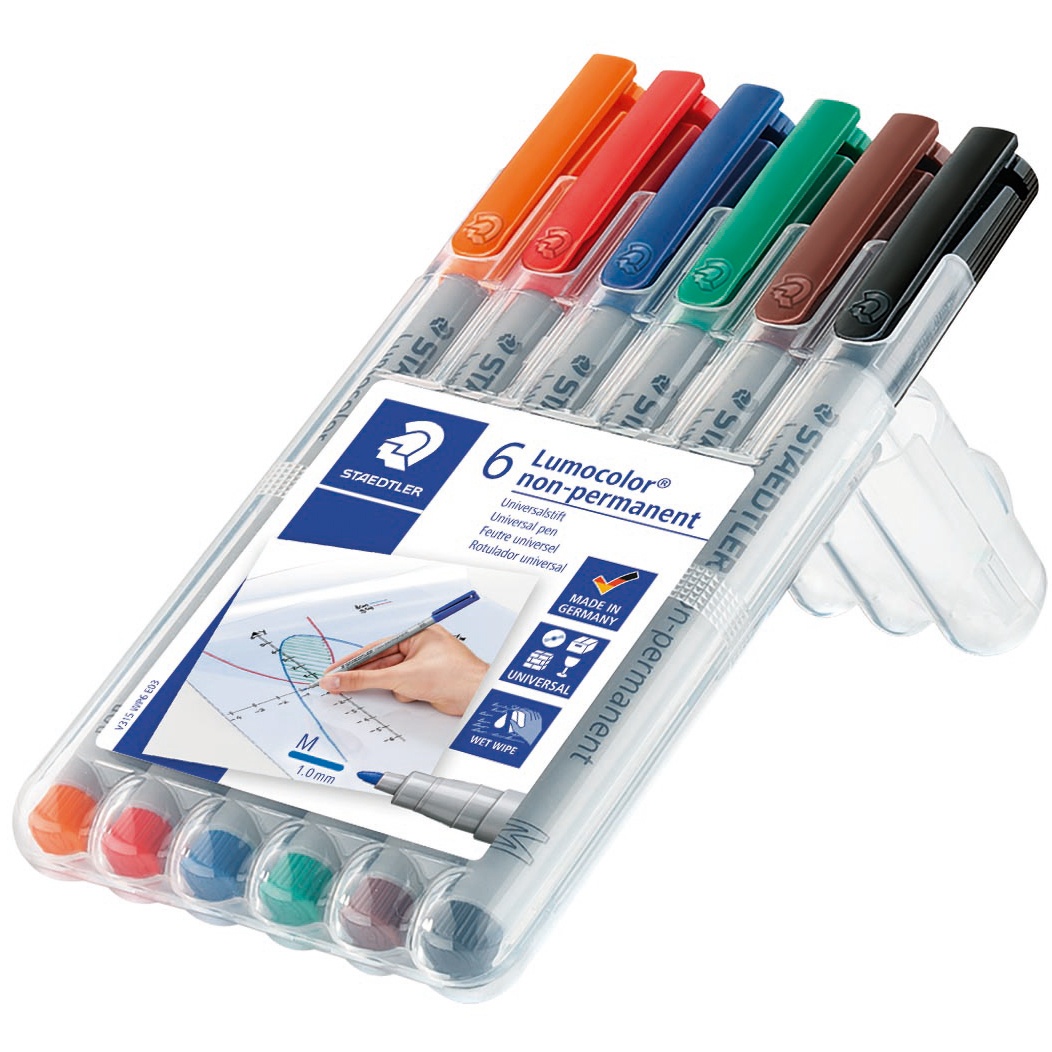 6-pack Lumocolor Non-permanent Medium i gruppen Pennor / Märkning och kontor / Märkpennor hos Pen Store (111035)