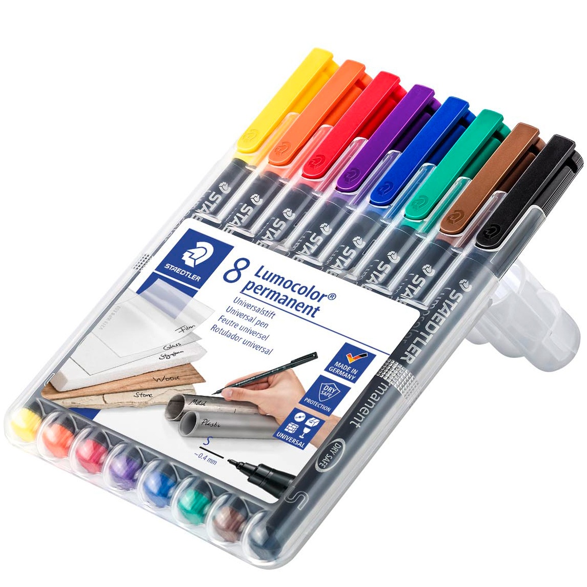 8-pack Lumocolor permanent Superfine i gruppen Pennor / Märkning och kontor / Märkpennor hos Pen Store (111072)