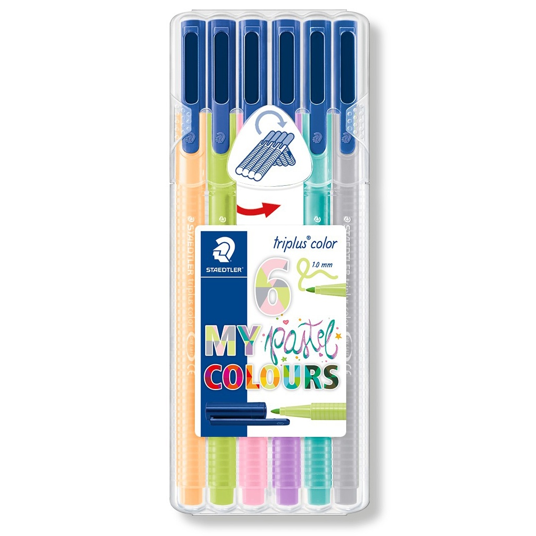 Triplus Color Pastel 6-pack i gruppen Pennor / Skriva / Fineliners hos Pen Store (111234)