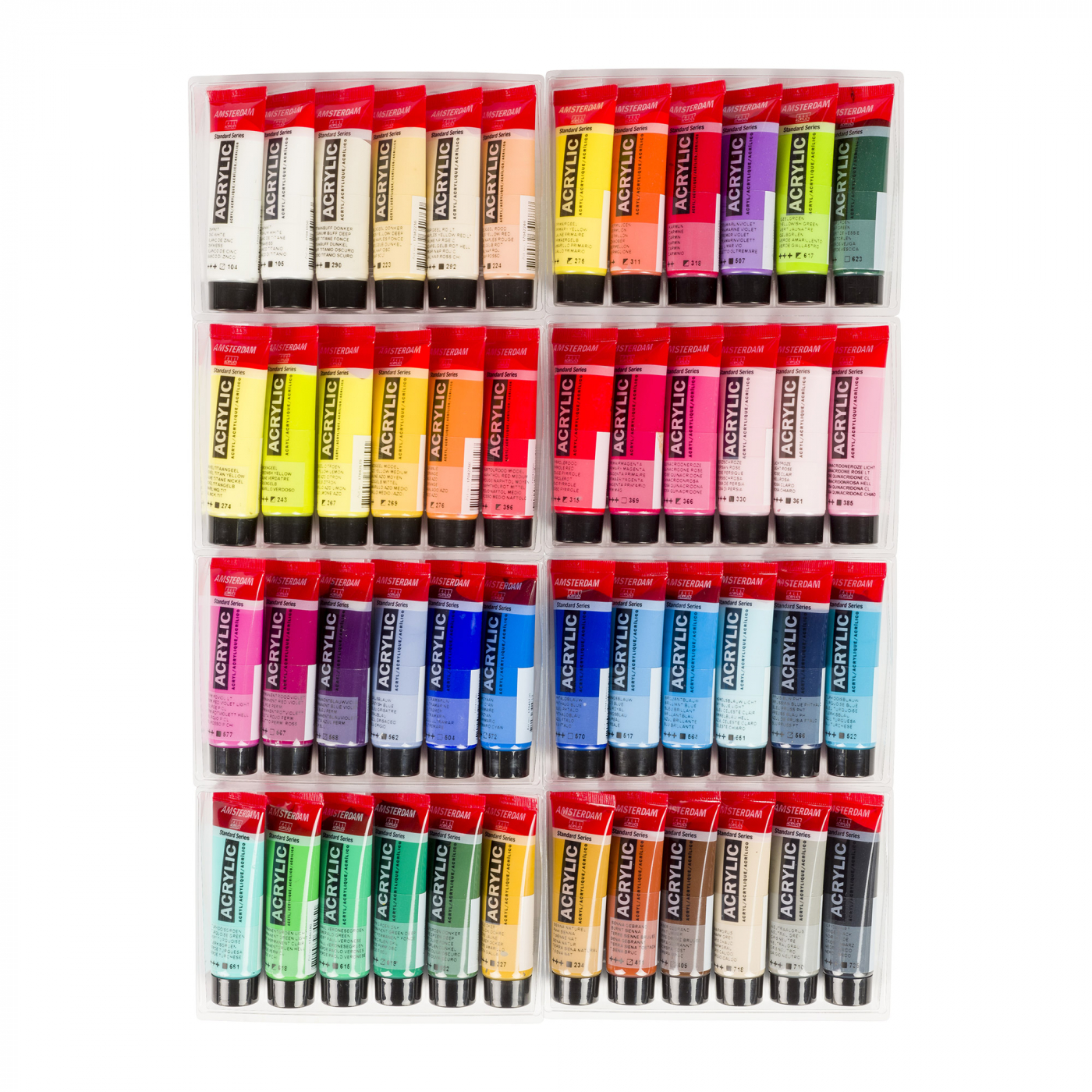 Akrylfärg Standard Set 48 x 20 ml i gruppen Kids / Skola och förskola / Skolfärg hos Pen Store (111760)
