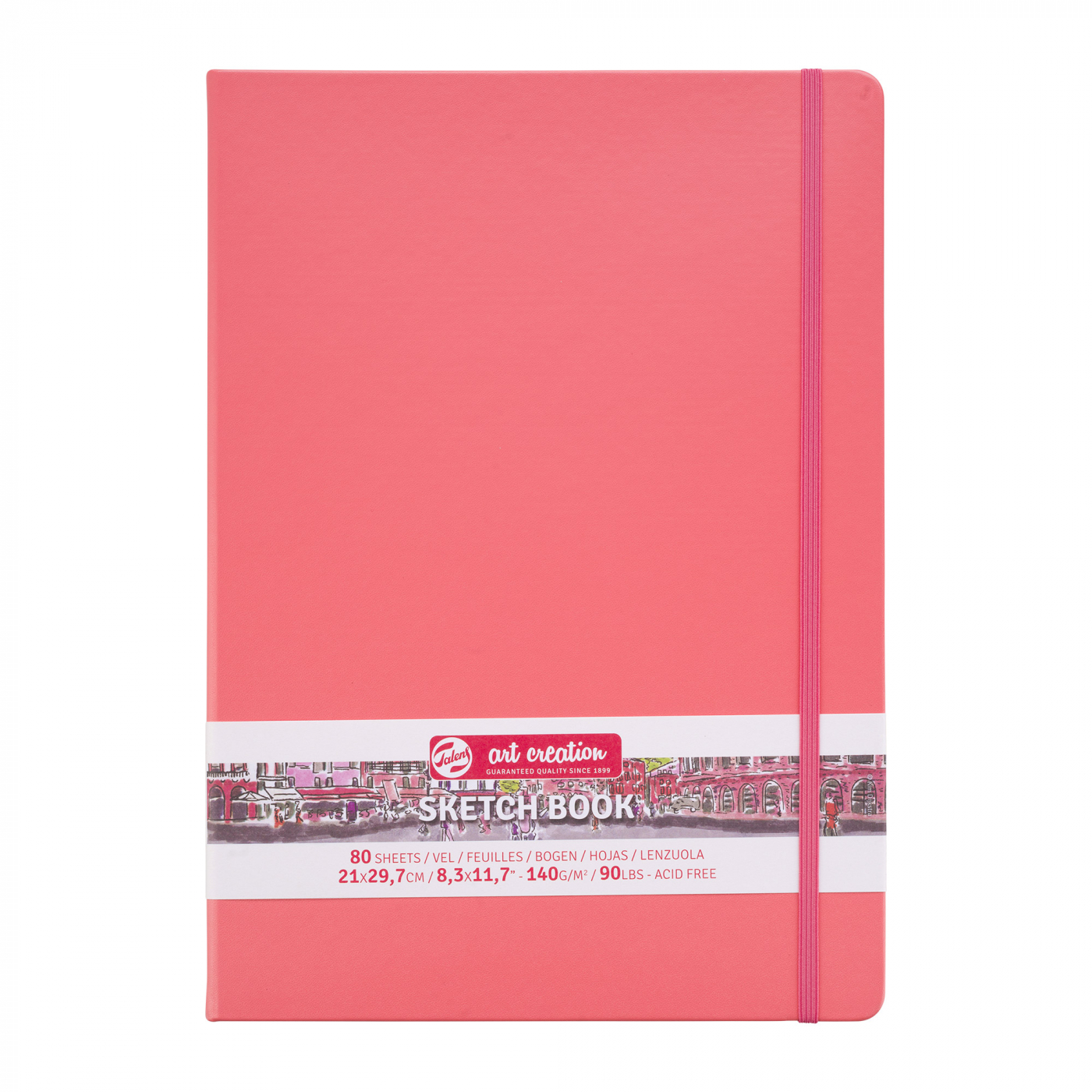 Art Creation Sketchbook A4 Coral Red