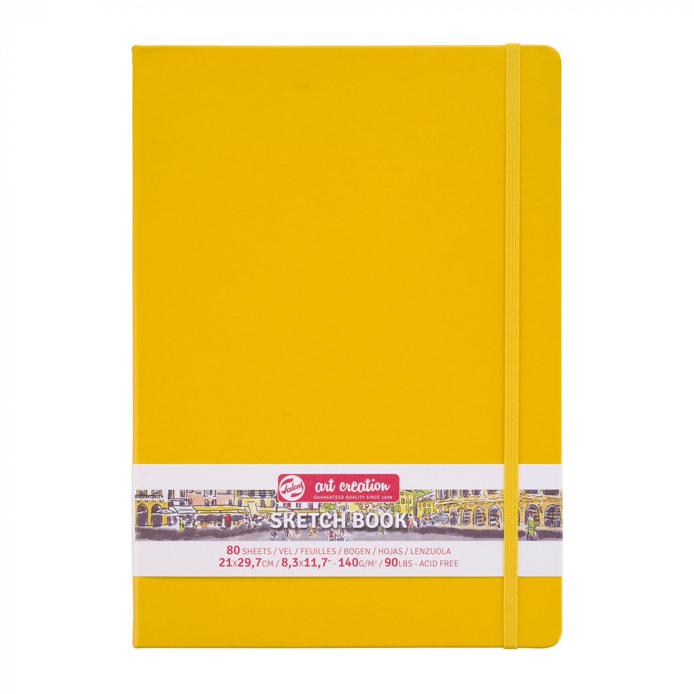 Sketchbook A4 Golden Yellow i gruppen Papper & Block / Konstnärsblock / Skissböcker hos Pen Store (111766)