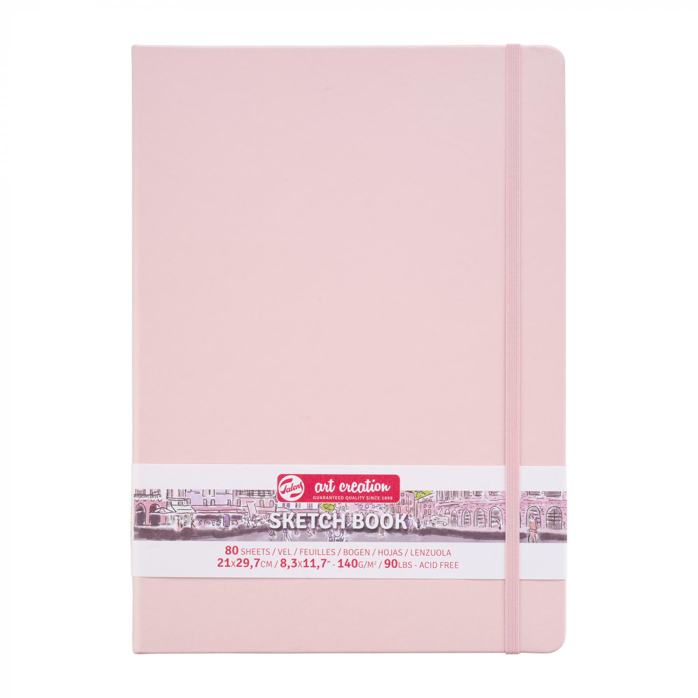 Sketchbook A4 Pastel Pink i gruppen Papper & Block / Konstnärsblock / Skissböcker hos Pen Store (111768)