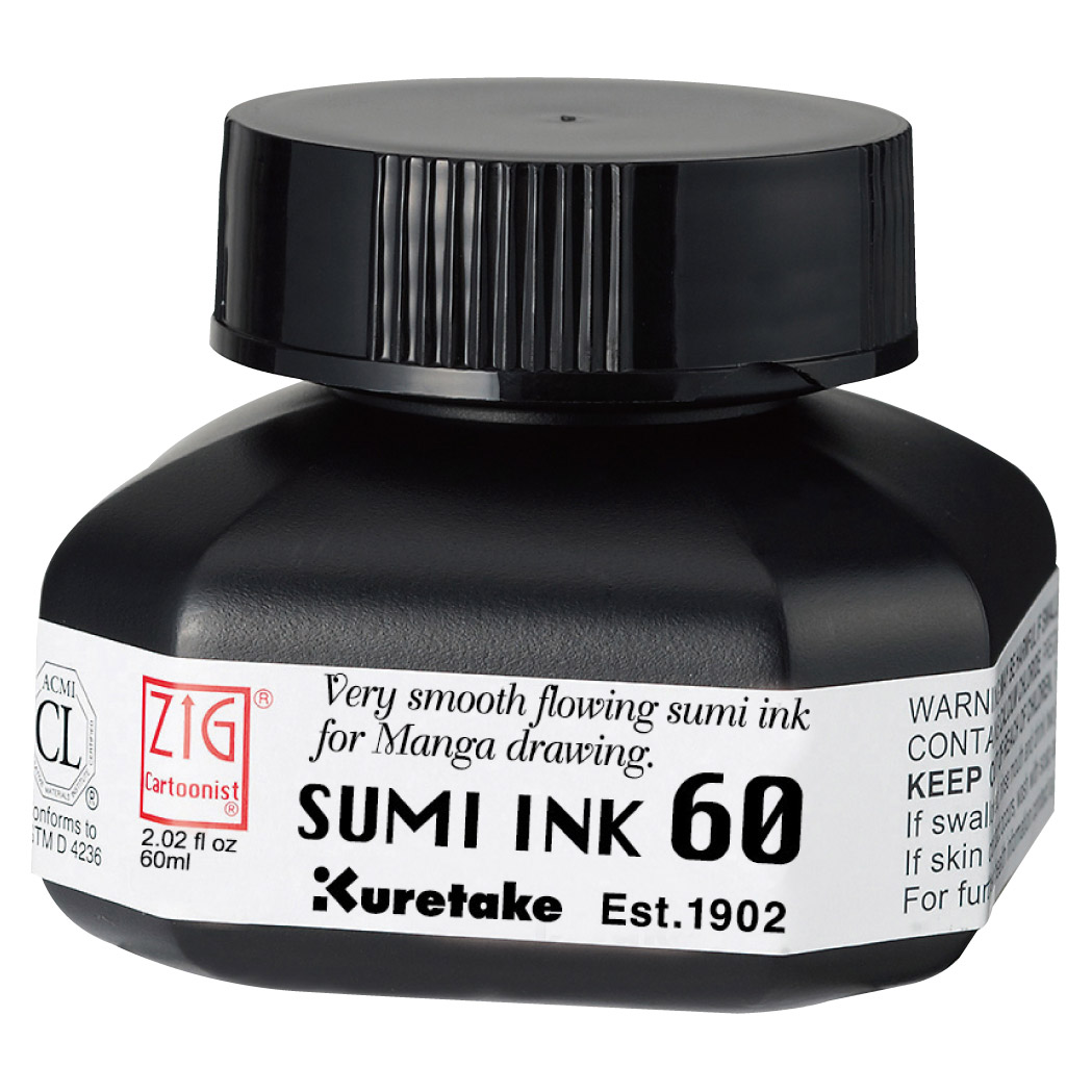 Cartoonist Sumi Ink 60 ml Black i gruppen Konstnärsmaterial / Färger / Tusch och bläck hos Pen Store (111801)