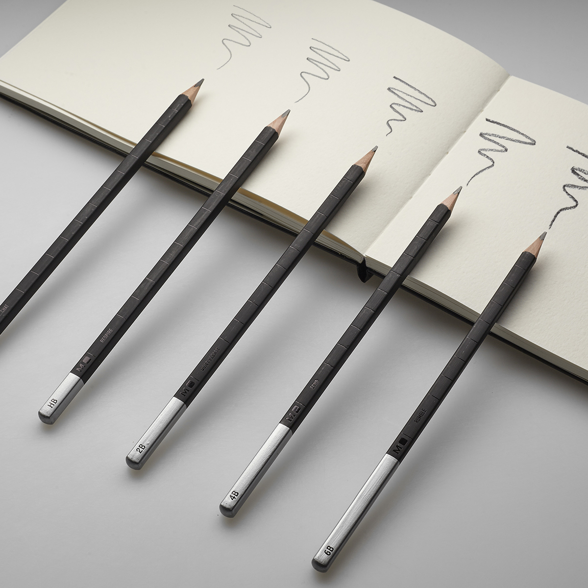 Drawing Pencil 5-set i gruppen Konstnärsmaterial / Kritor och blyerts / Grafit och blyerts hos Pen Store (111837)