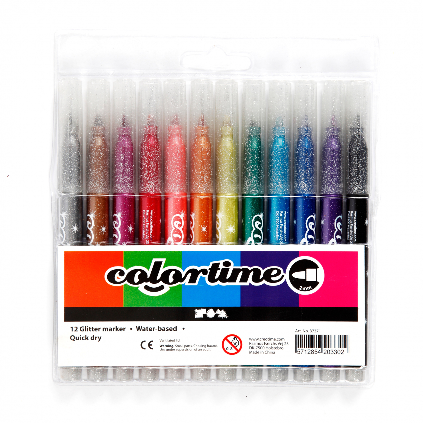 Creativ Company Glitterpennor 12-set