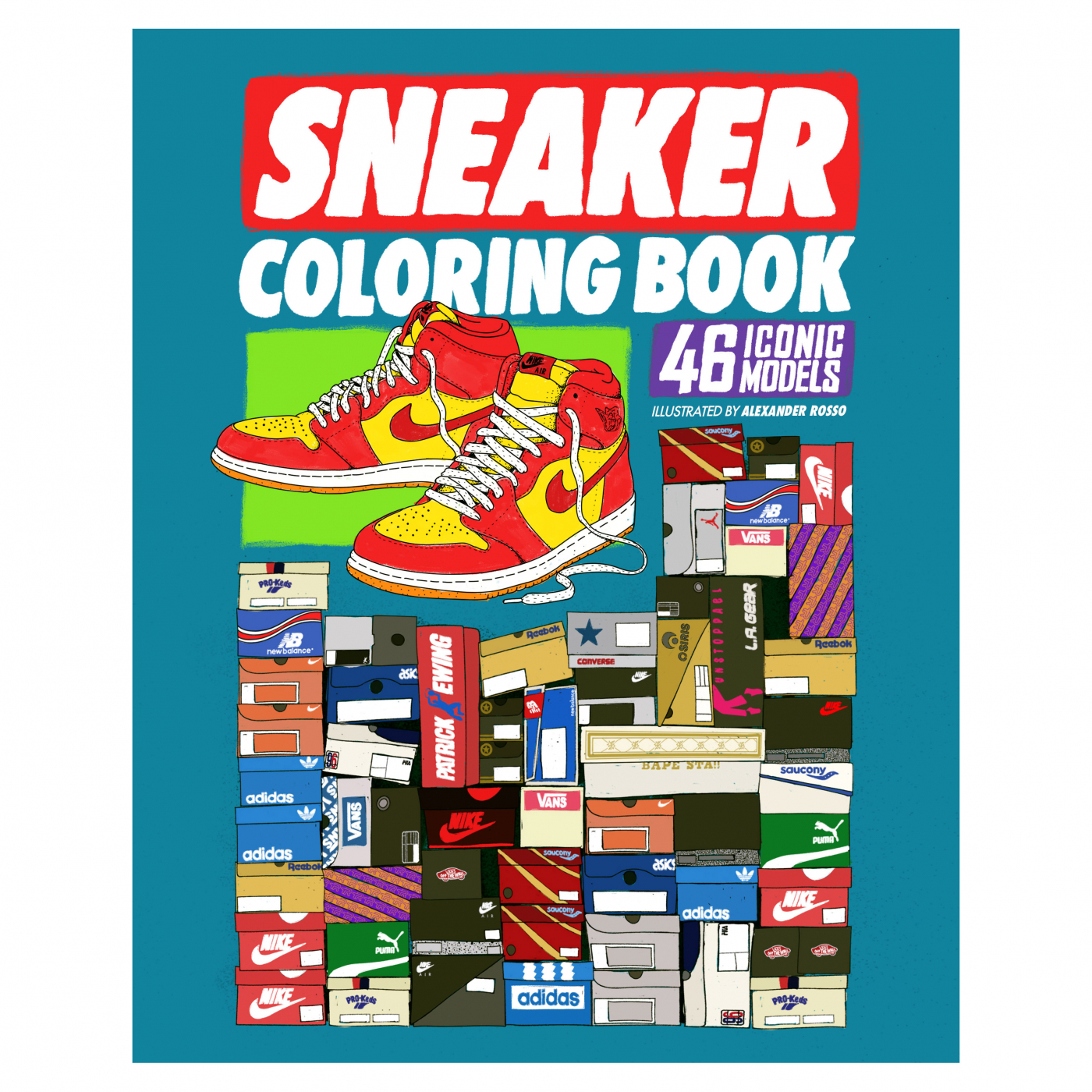 Sneaker Coloring Book i gruppen Skapande & Hobby / Böcker / Målarböcker för vuxna hos Pen Store (112487)
