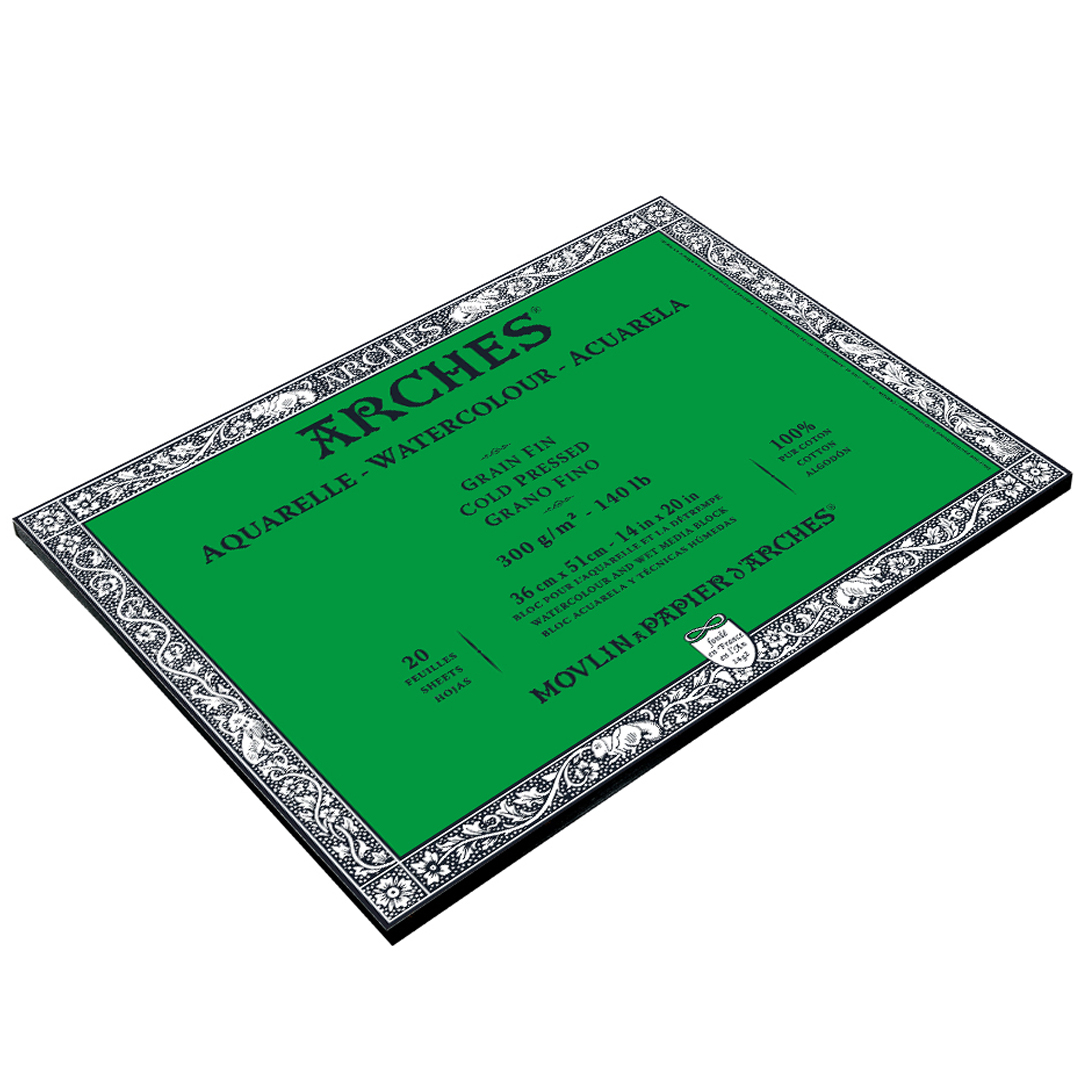 Akvarellblock CP hellimmat 300g 36x51 cm