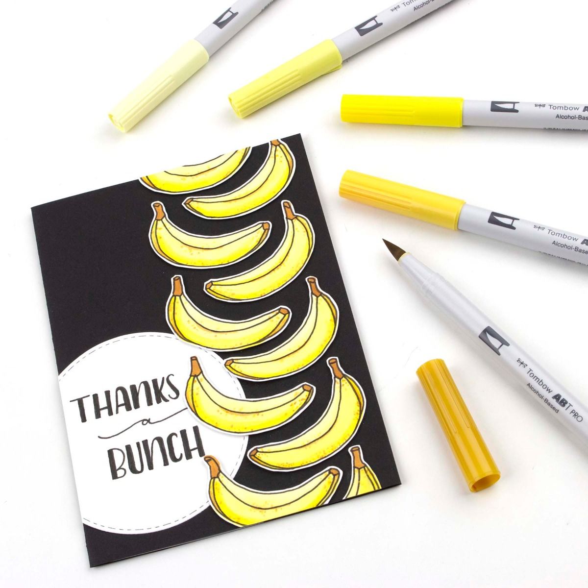 ABT PRO Dual Brush Pen 5-set Yellow Colors i gruppen Pennor / Konstnärspennor / Illustrationsmarkers hos Pen Store (125268)