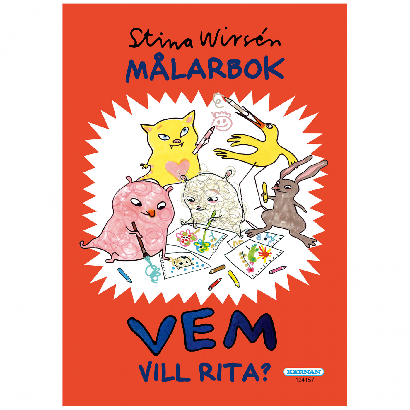 Stina Wirsén Målarbok i gruppen Kids / Barnpyssel och kreativitet / Målar- och pysselböcker hos Pen Store (125314)