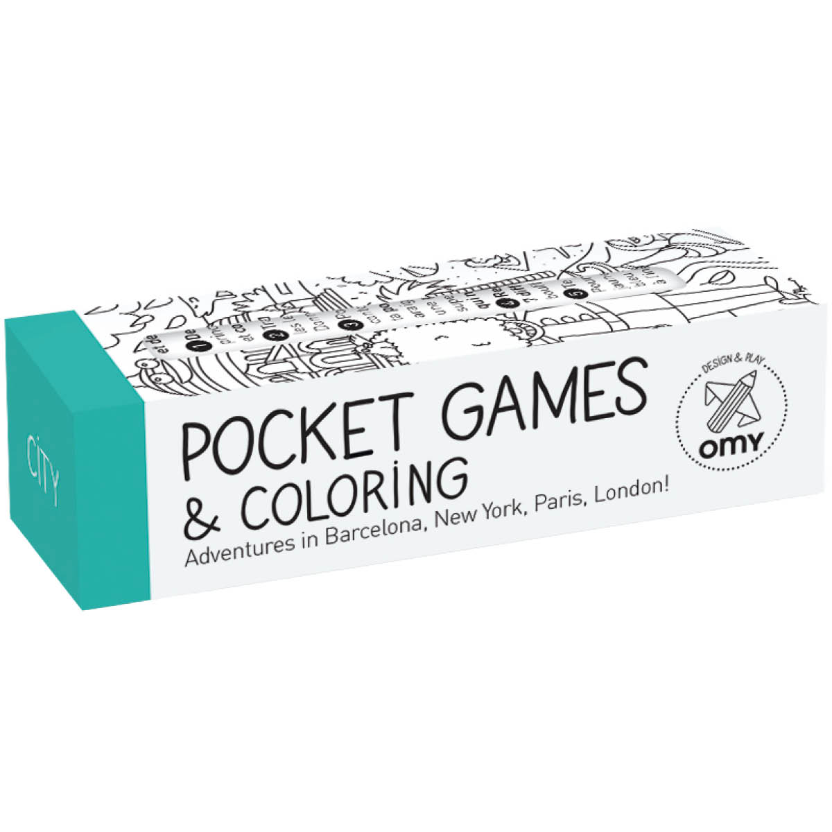 Pocket Games City i gruppen Kids / Barnpyssel och kreativitet / Målar- och pysselböcker hos Pen Store (125510)