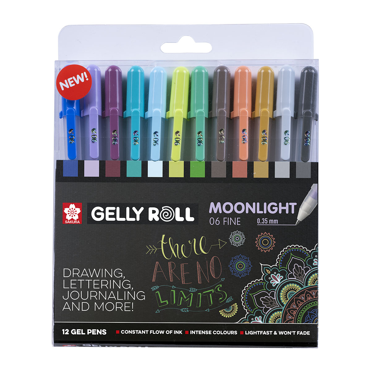 Gelly Rolls Moonlight Univer 12-pack i gruppen Pennor / Produktserier / Gelly Roll hos Pen Store (125604)