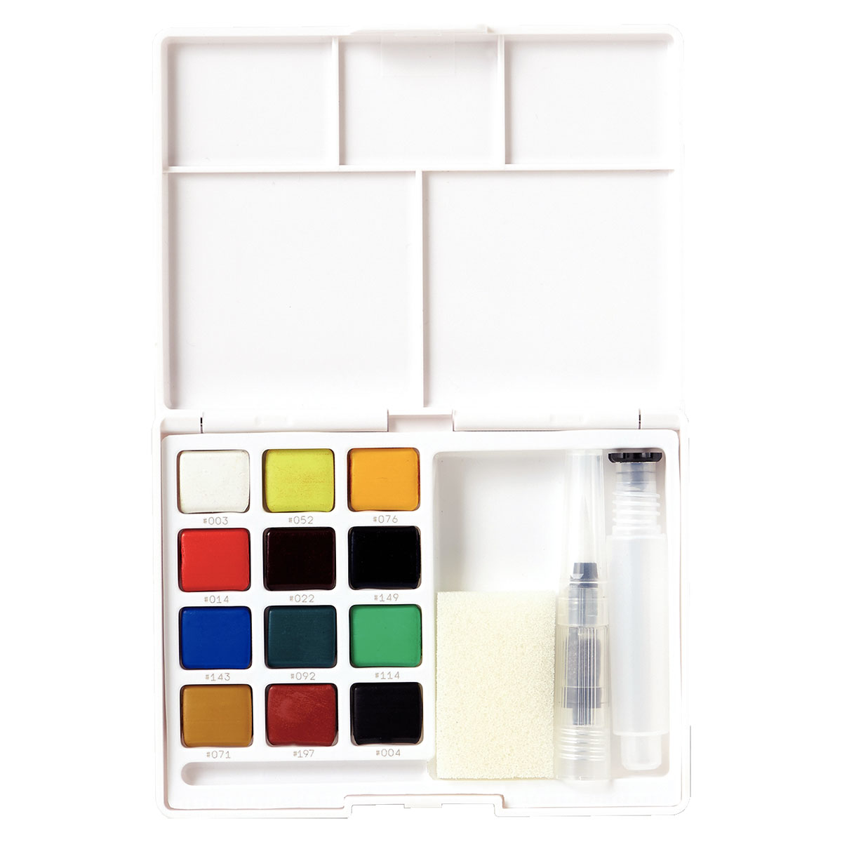 Koi Målarset Water Colors Sketch Box 12 + Pensel i gruppen Konstnärsmaterial / Färger / Akvarellfärg hos Voorcrea (125610)