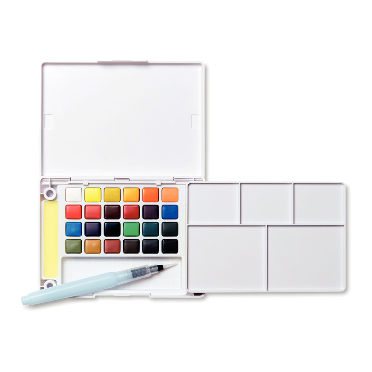 Koi Målarset Water Colors Sketch Box 24 + Pensel i gruppen Konstnärsmaterial / Färger / Akvarellfärg hos Pen Store (125614)