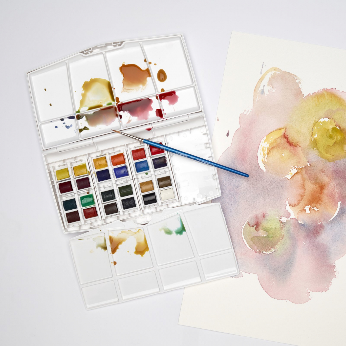 Cotman Akvarellset Paintingbox Plus 24 1/2-kopp i gruppen Konstnärsmaterial / Färger / Akvarellfärg hos Pen Store (125832)