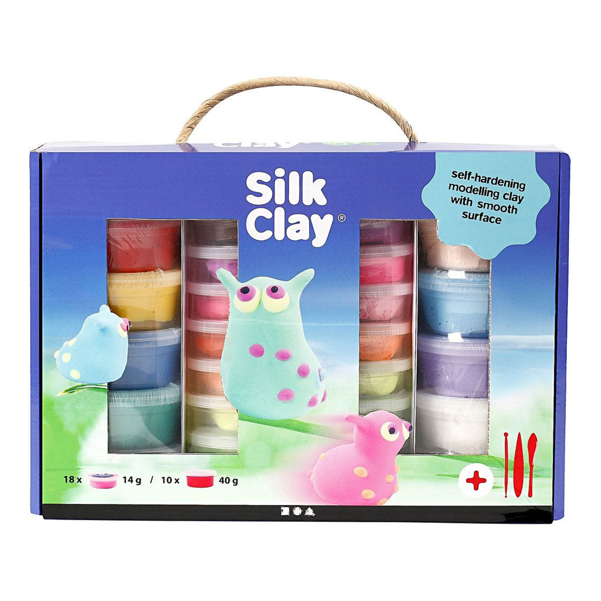 Creativ Company Silkeslera Pysselbox Mixade Färger