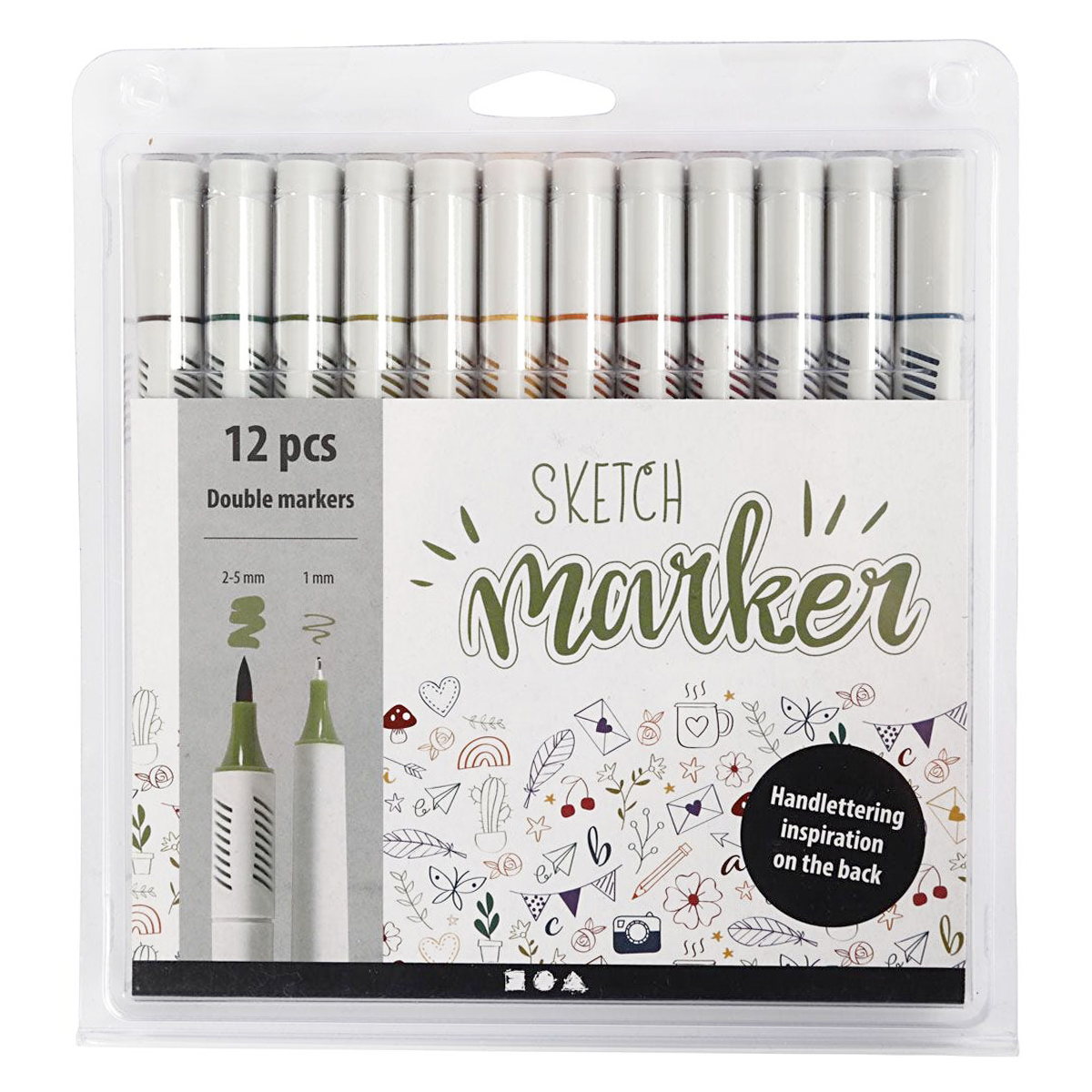 Creativ Company Sketch Marker Natur 12-set