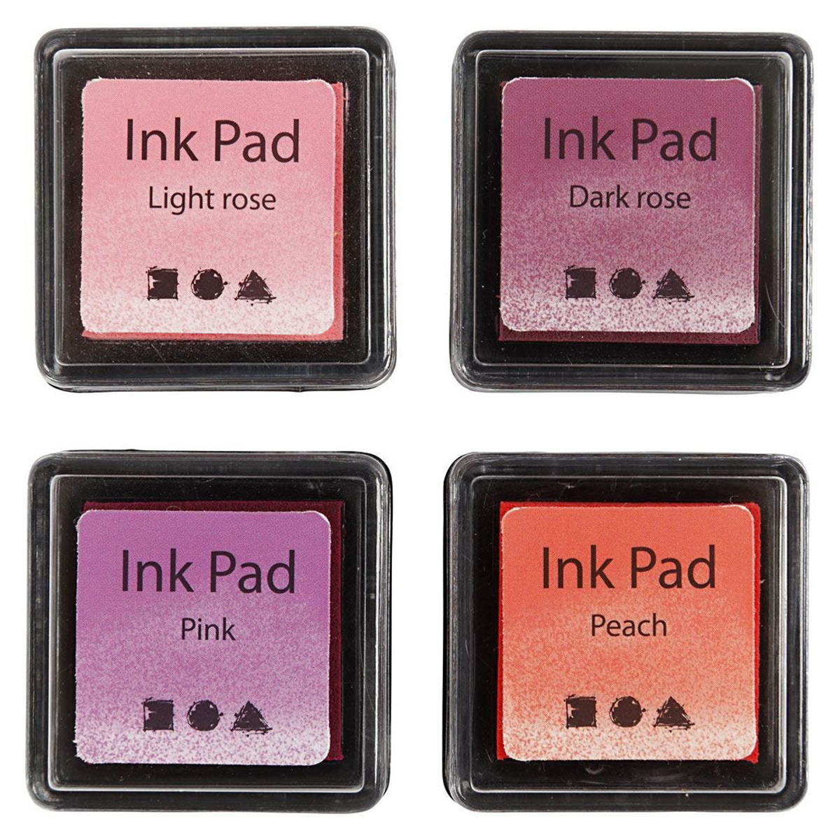 Creativ Company Stämpeldyna 4-pack Rosa Röd