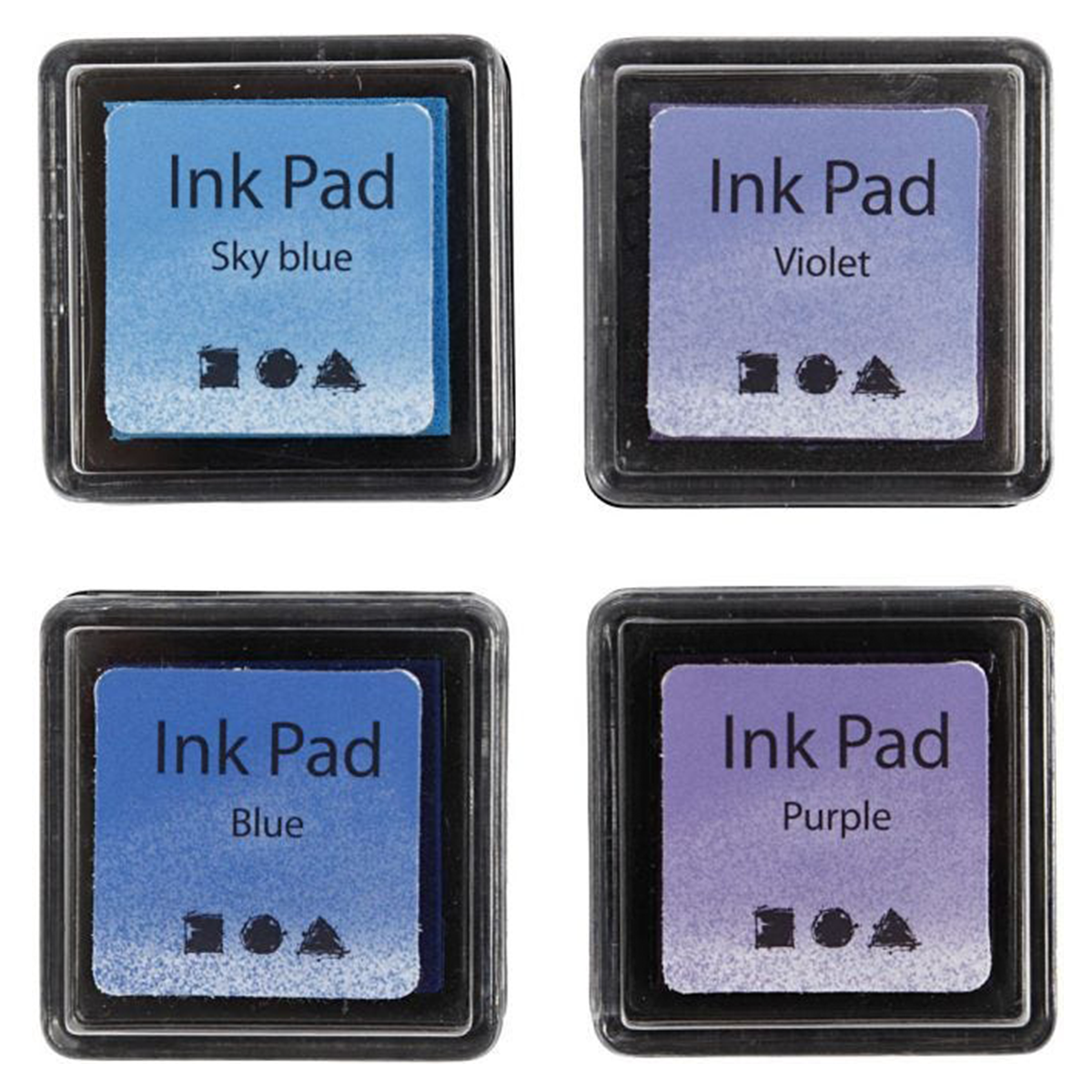 Creativ Company Stämpeldyna 4-pack BlåLila