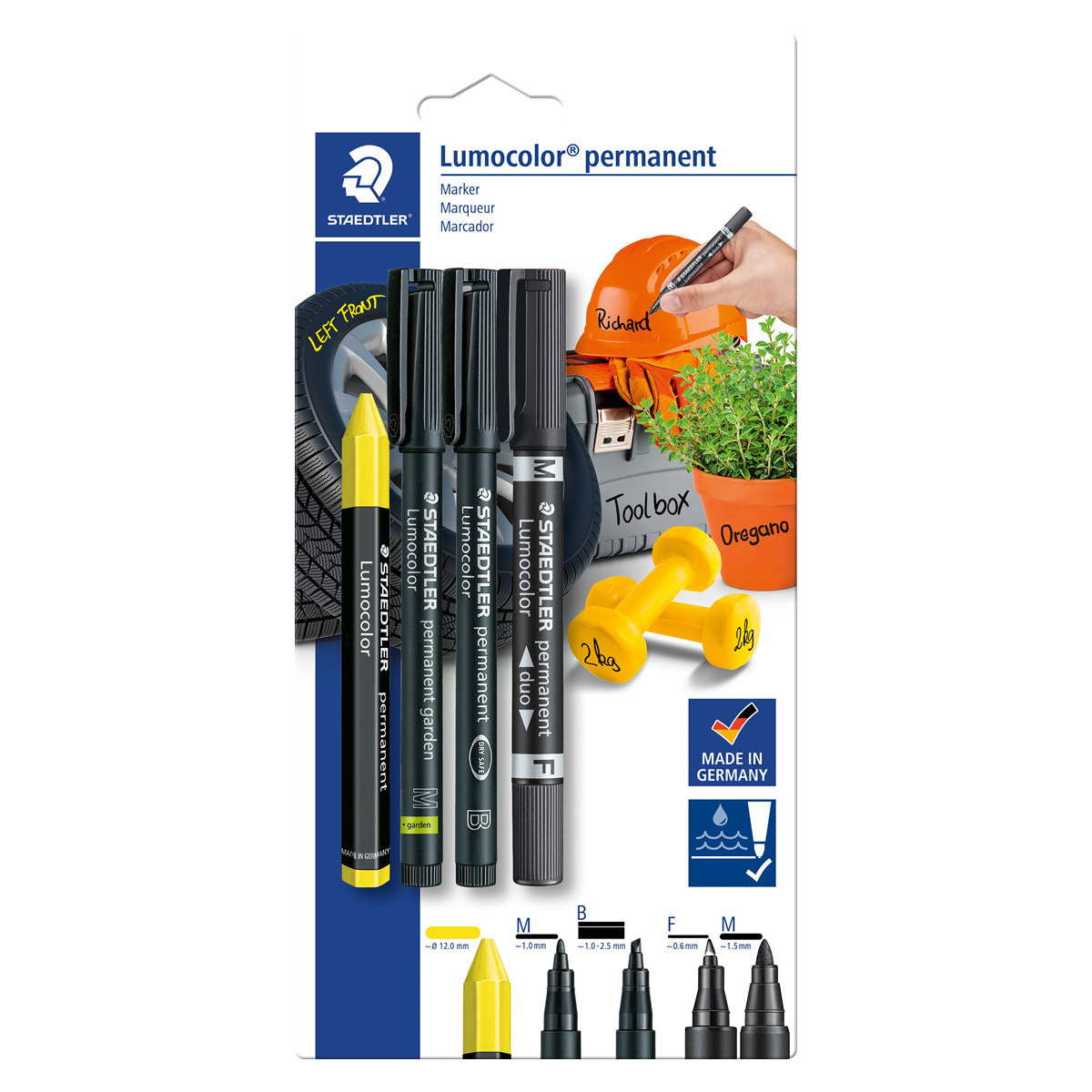 Staedtler Lumocolor Mixed Markers 4-set
