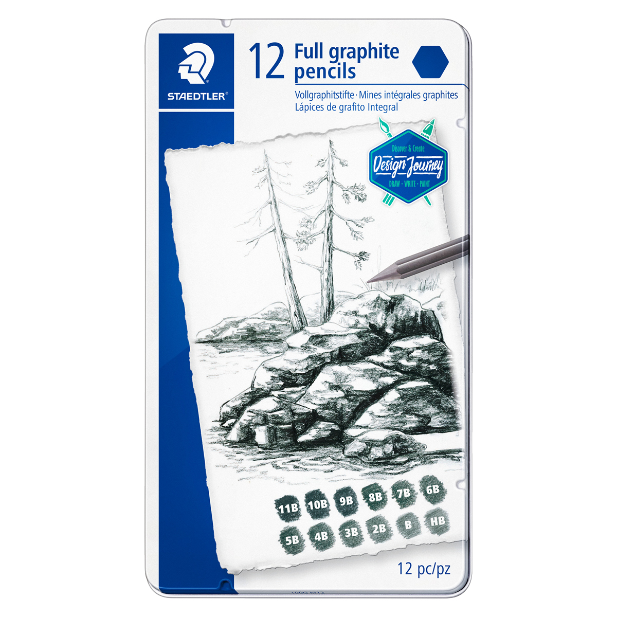 Staedtler Mars Lumograph Grafitpennor 12-pack