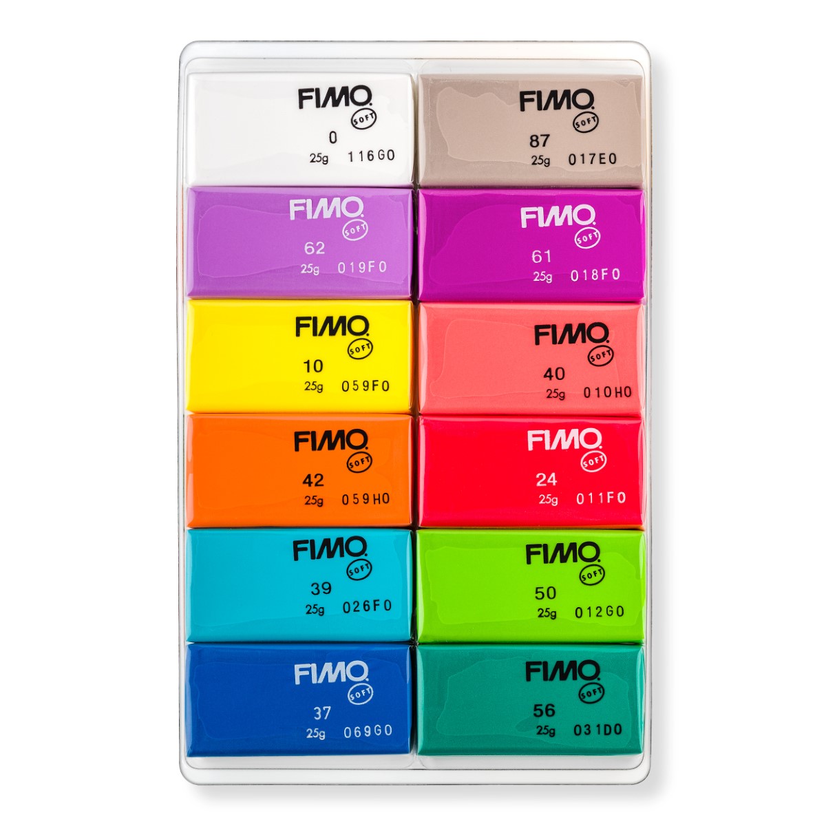 FIMO Soft Modellera 12 x 25 g Brilliant colours i gruppen Skapande & Hobby / Skapa / Modellera hos Pen Store (126650)