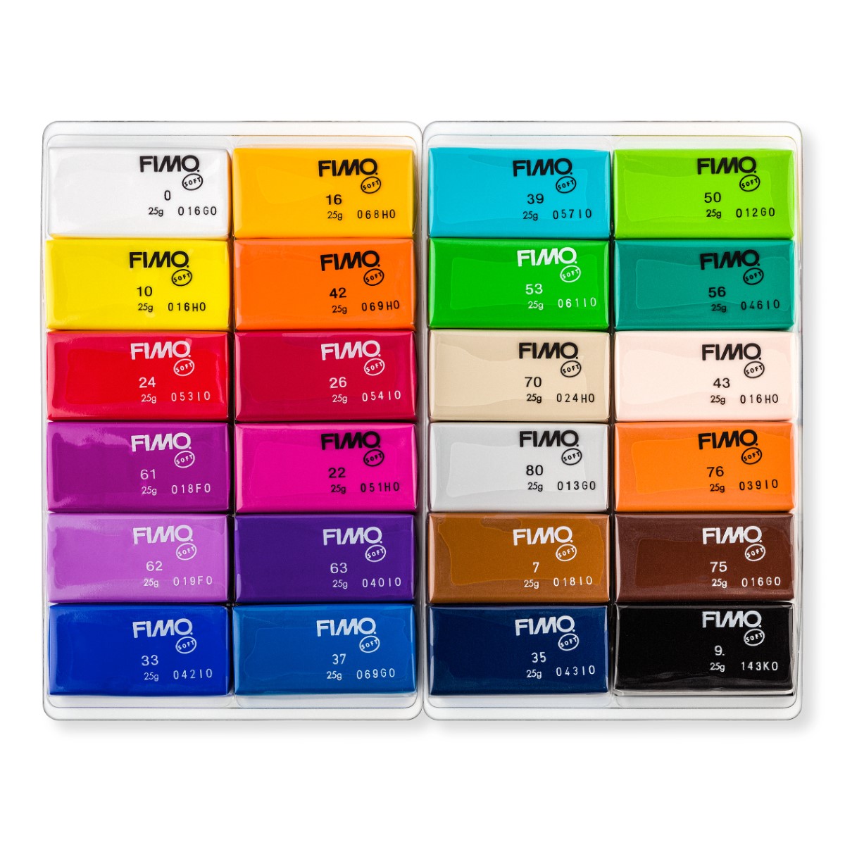 FIMO Soft Modellera 24 x 25 g Basic colours i gruppen Skapande & Hobby / Skapa / Modellera hos Pen Store (126654)