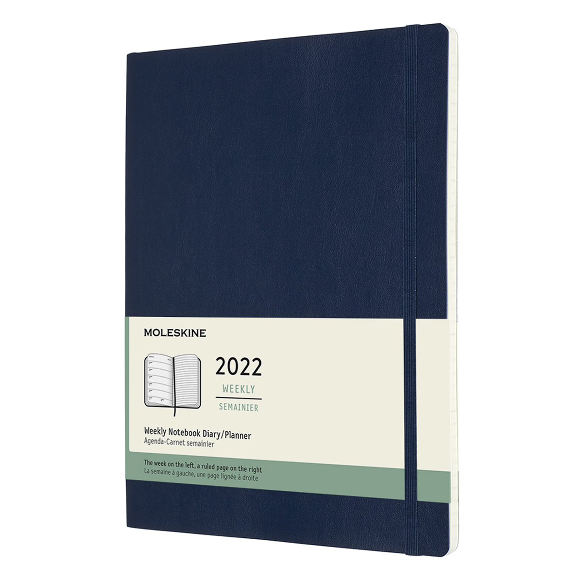 Kalender 2022 Weekly Soft Cover Note XL Blue i gruppen Papper & Block / Kalendrar och almanackor / 12-månaderskalendrar hos Pen Store (126658)