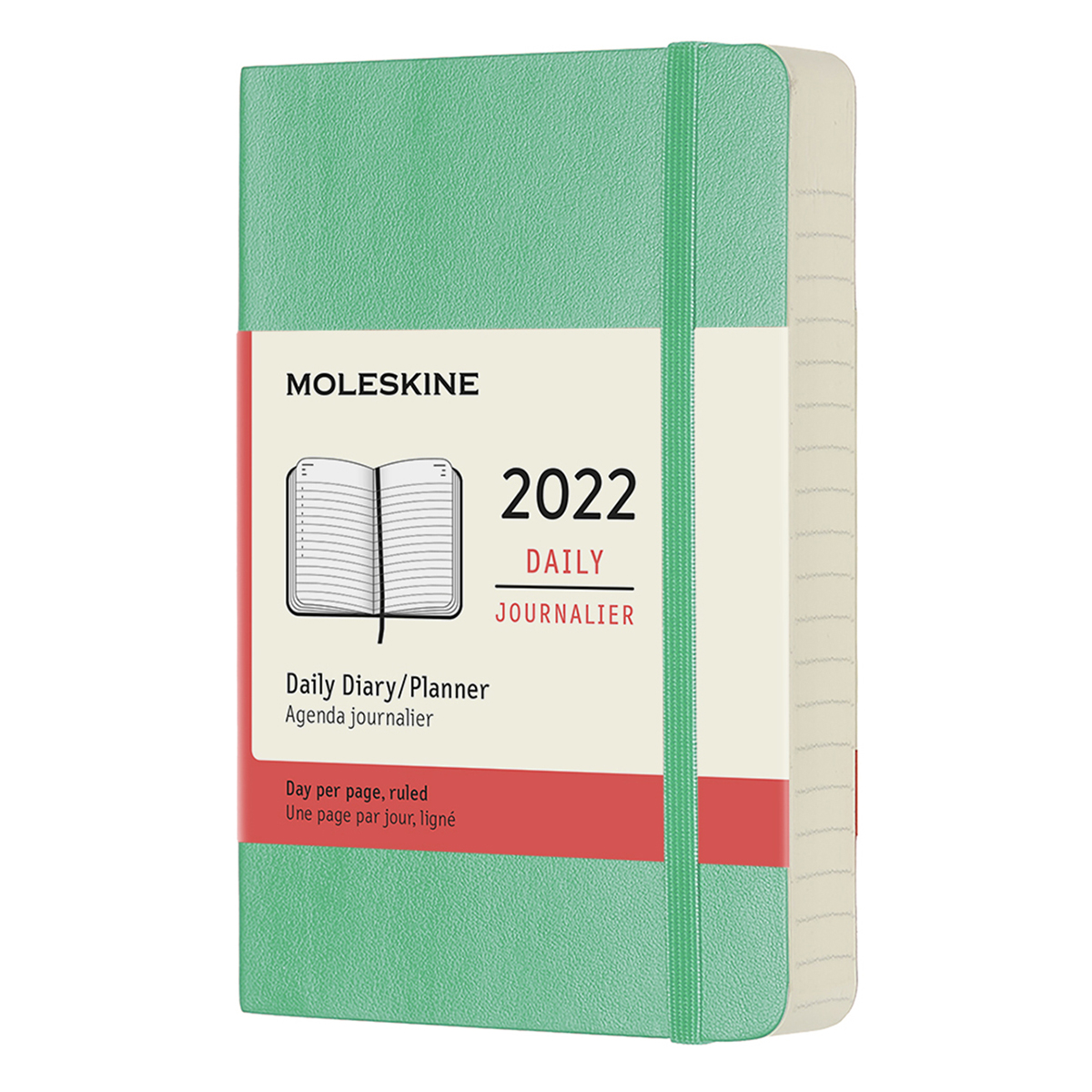 Kalender 2022 Daily Soft Cover Pocket Green i gruppen Papper & Block / Kalendrar och almanackor / 12-månaderskalendrar hos Pen Store (126710)
