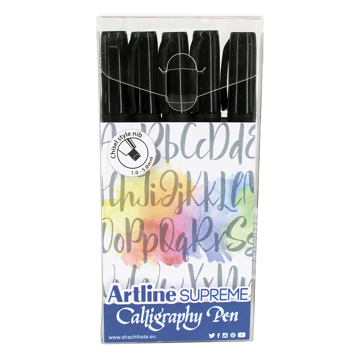 Supreme Calligraphy Pen 5-pack Black i gruppen Skapande & Hobby / Kalligrafi / Kalligrafipennor hos Voorcrea (126768)