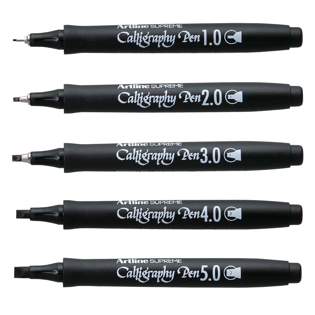 Supreme Calligraphy Pen 5-pack Black i gruppen Skapande & Hobby / Kalligrafi / Kalligrafipennor hos Pen Store (126768)