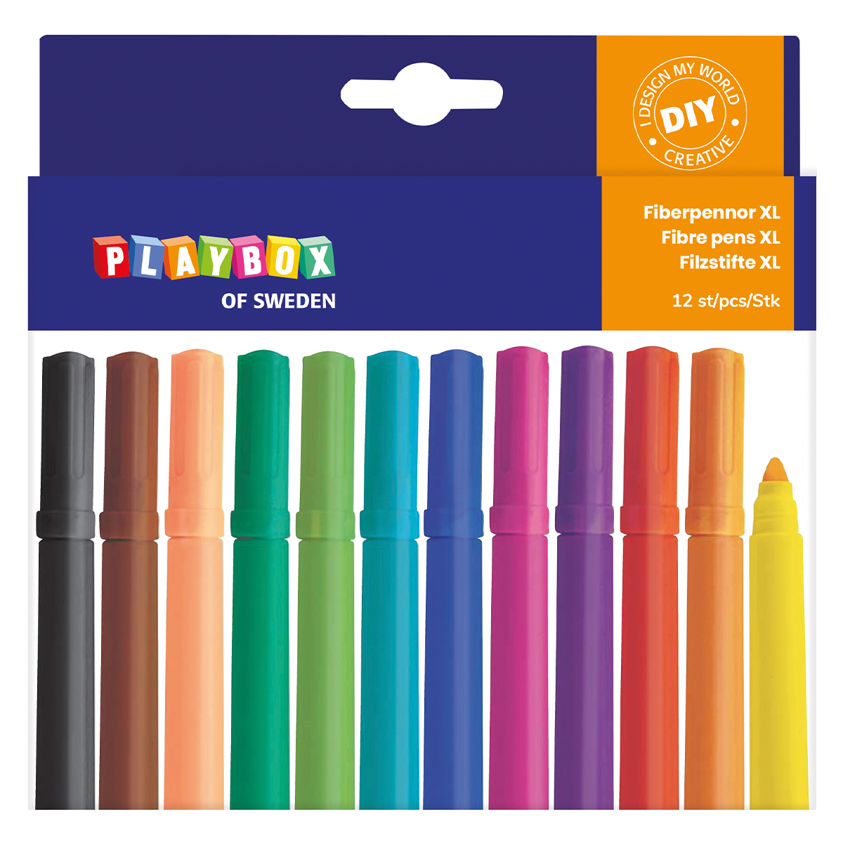 Playbox Fiberpennor XL 12-set