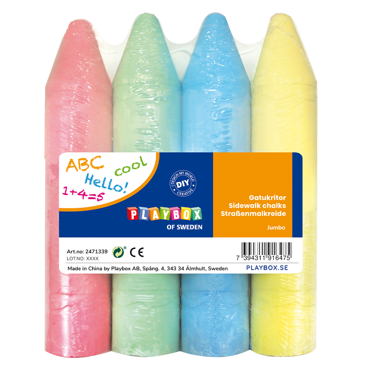 Playbox Gatukritor Jumbo 4 st