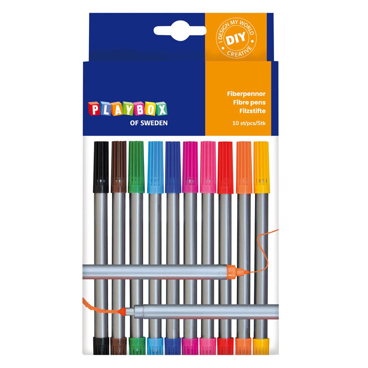 Playbox Fiberpenna Dubbelspets