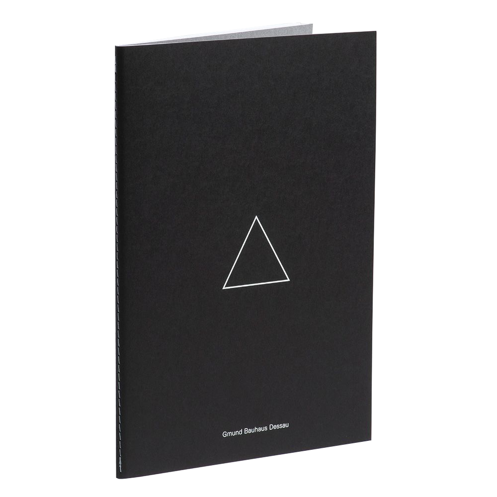 Bauhaus Dessau Skrivhäfte Triangle/Grey i gruppen Papper & Block / Skriva och anteckna / Skrivblock och häften hos Pen Store (127240)