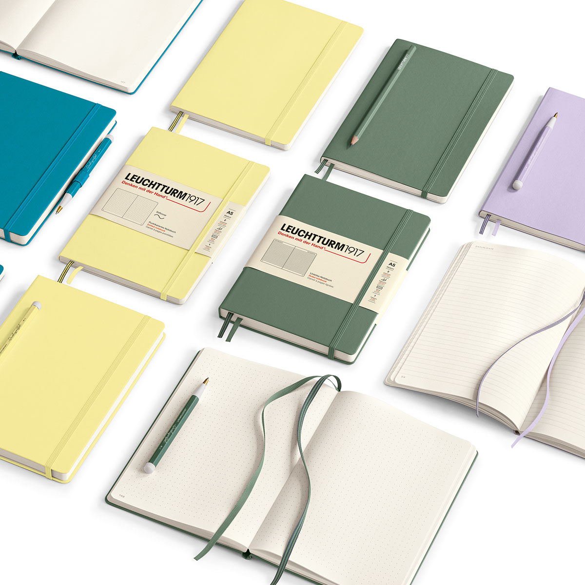 Notebook A5 Medium Lilac i gruppen Papper & Block / Skriva och anteckna / Anteckningsböcker hos Pen Store (127319_r)