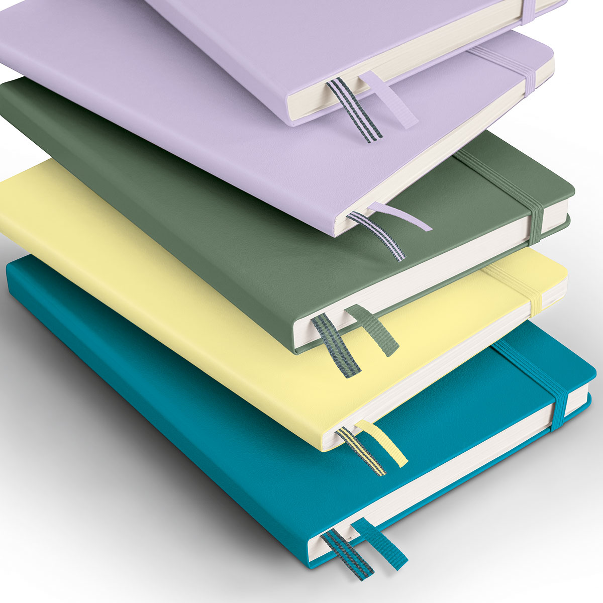 Notebook A5 Medium Olive i gruppen Papper & Block / Skriva och anteckna / Anteckningsböcker hos Voorcrea (127325_r)