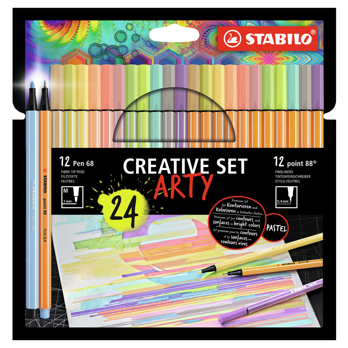 Creative Set Arty 24-pack i gruppen Pennor / Konstnärspennor / Tuschpennor hos Pen Store (127817)