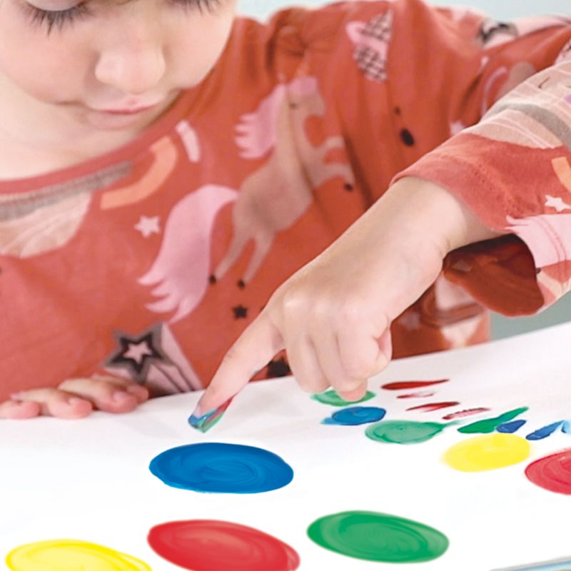 Fingerfärger 6 x 40 ml i gruppen Kids / Måla och skapa / Fingerfärg hos Pen Store (127868)