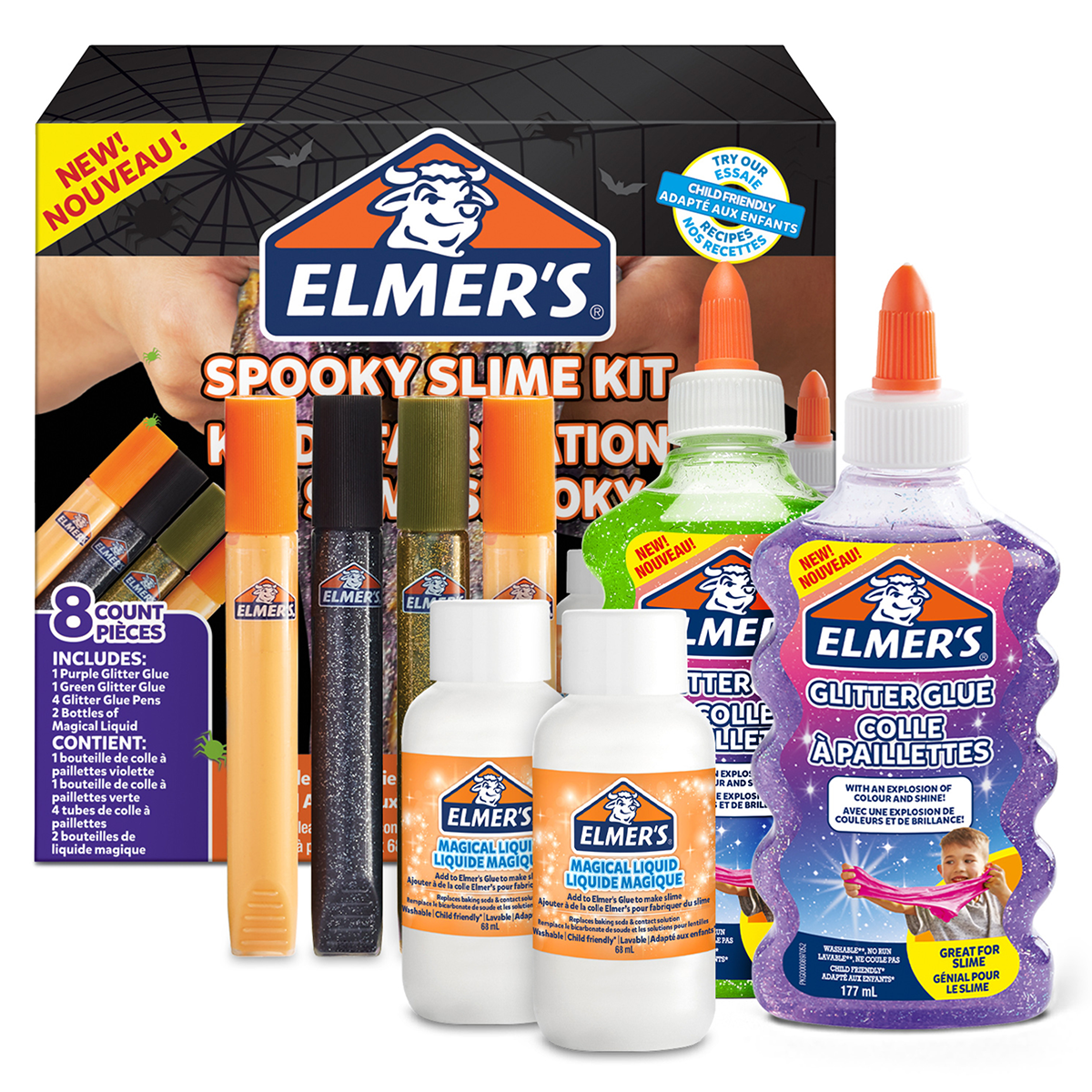 Spooky Slime Kit 8 delar i gruppen Kids / Barnpyssel och kreativitet / Slime hos Pen Store (128057)