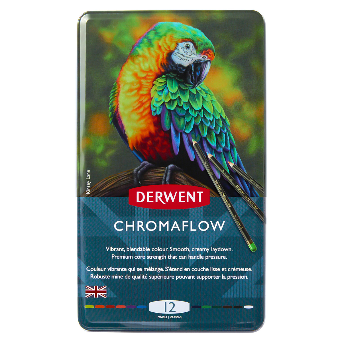 Derwent Chromaflow Färgpennor 12-set