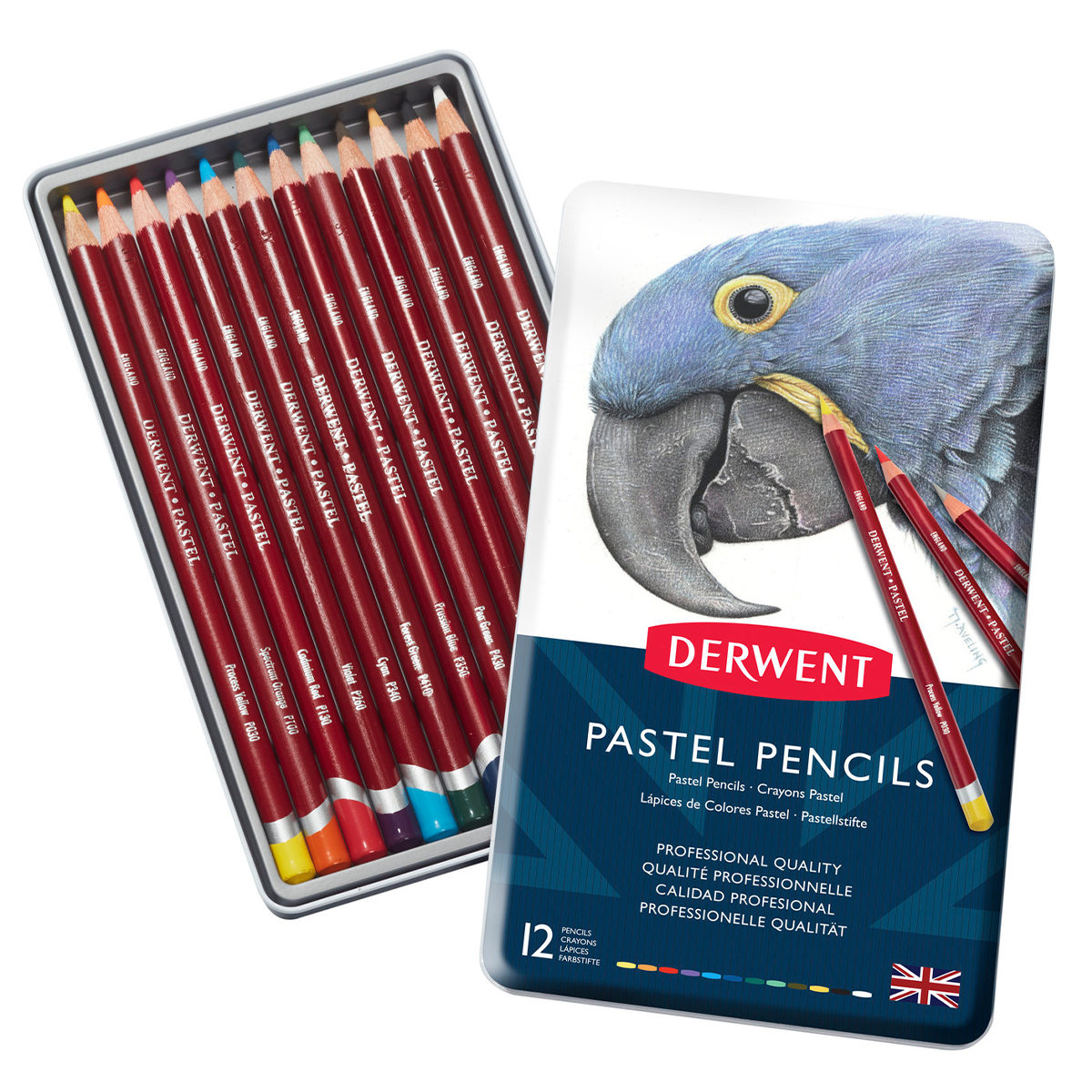 Derwent Pastel Färgpennor 12-set
