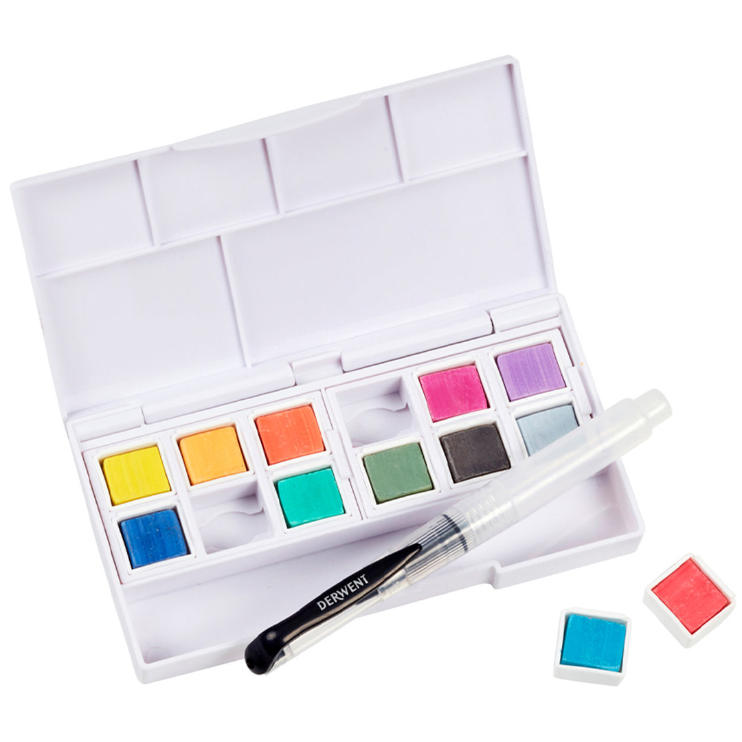 Pastel Shades Paint Pan Set 12 halvkoppar