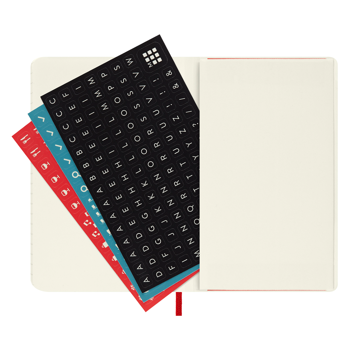 18M WeekNote Kalender Soft Cover Pocket Röd i gruppen Papper & Block / Kalendrar och almanackor / 18-månaderskalendrar hos Pen Store (128231)