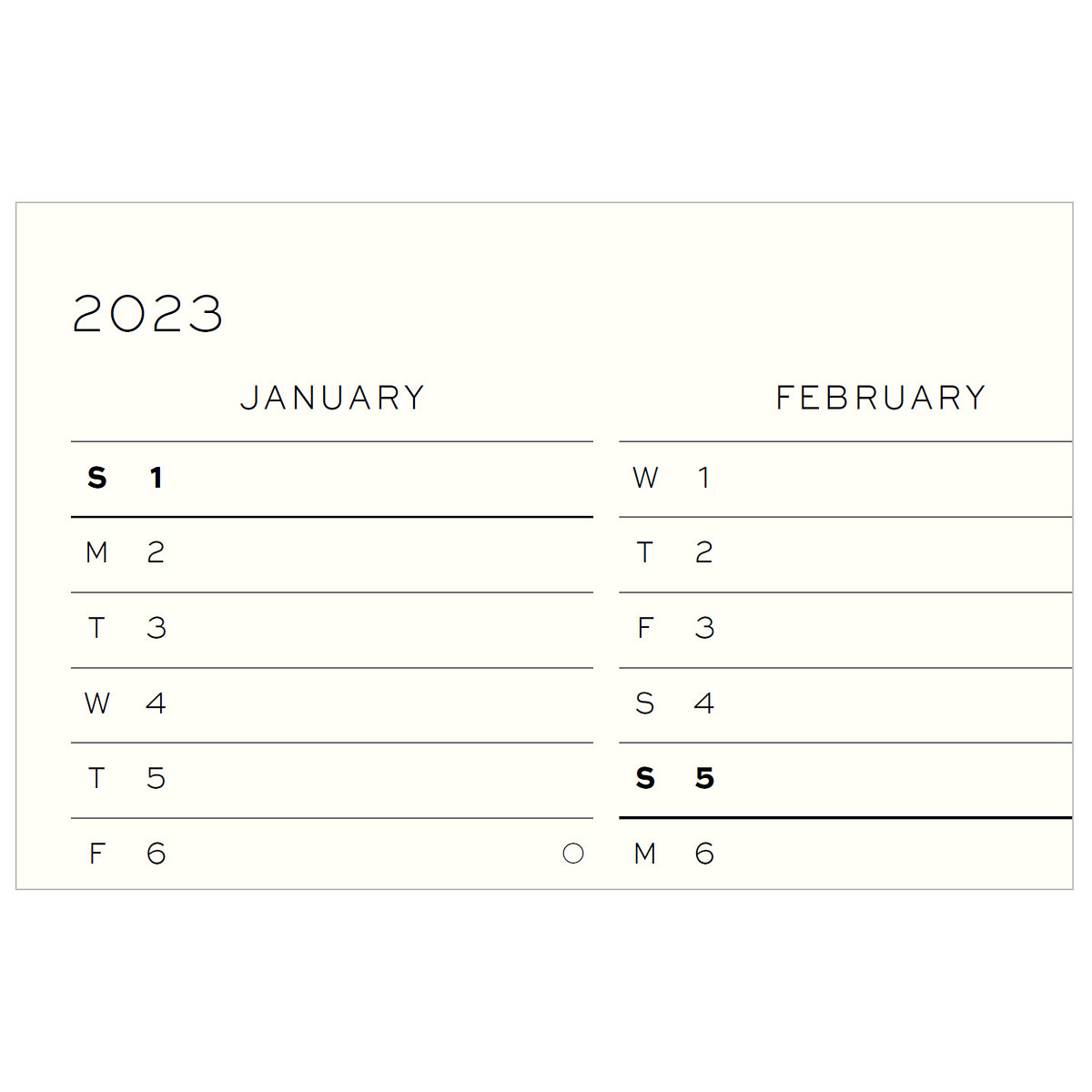 Kalender 2023 Weekly Notebook Softcover A5 Port Red i gruppen Papper & Block / Kalendrar och almanackor / 12-månaderskalendrar hos Pen Store (128414)