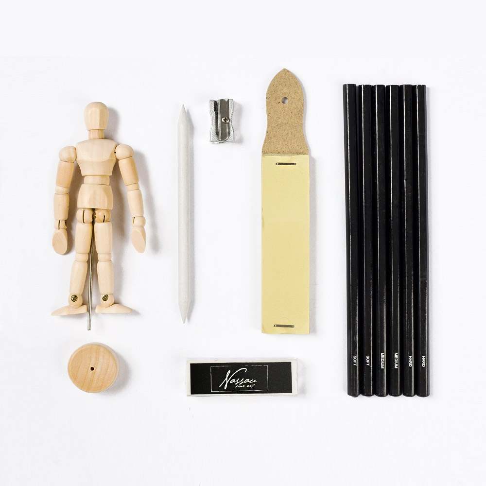 Modellfigur Manikin Skiss-set i gruppen Konstnärsmaterial / Konstnärstillbehör / Verktyg och tillbehör hos Pen Store (128561)