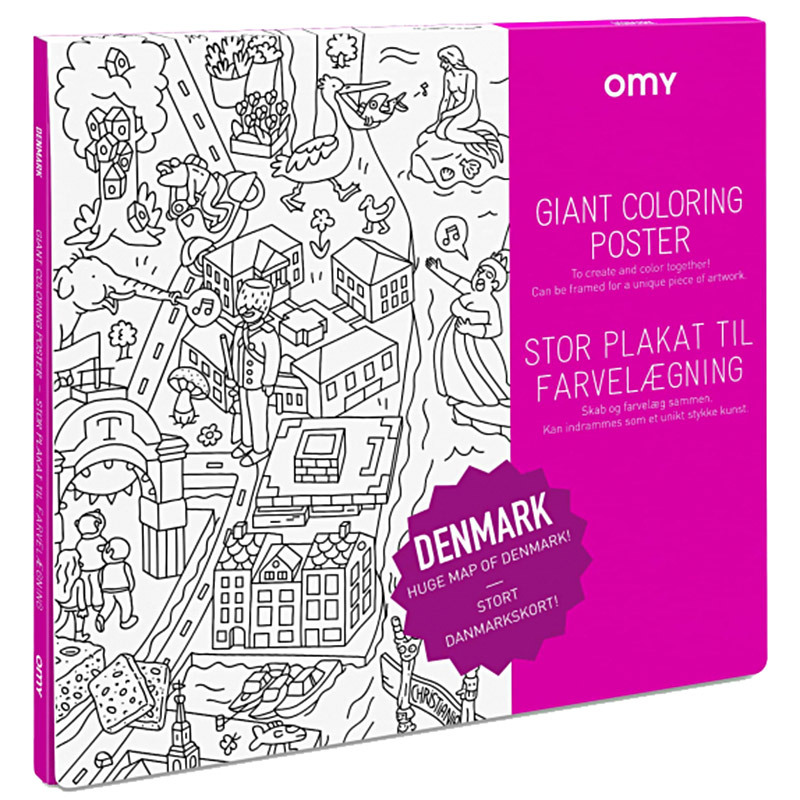undefined | Coloring Poster Danmark