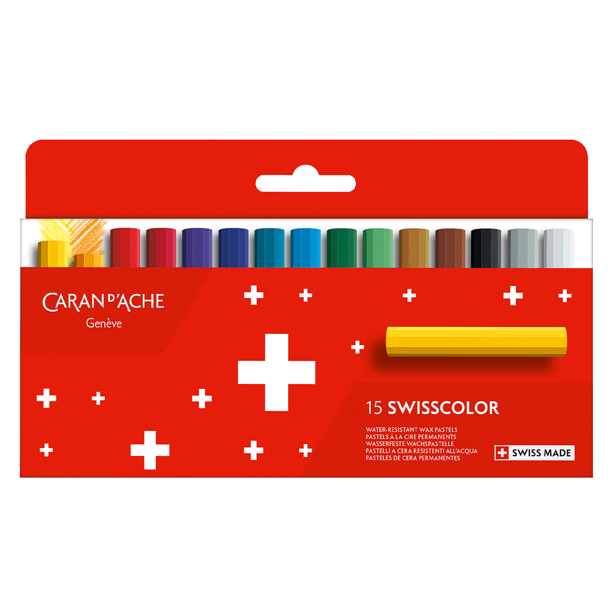 Caran d'Ache Swisscolor Pastellkritor 15-set