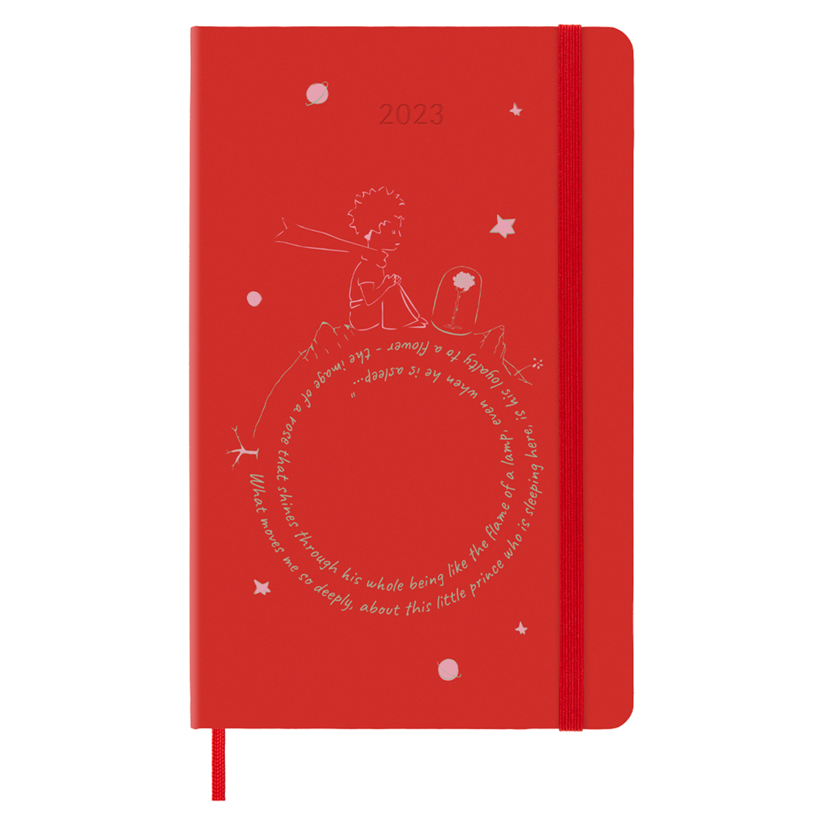 12M Weekly Notebook Le Petit Prince Large Red i gruppen Papper & Block / Kalendrar och almanackor / 12-månaderskalendrar hos Pen Store (129086)