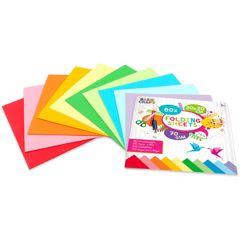Grafix Pysselpapper Origami 20cm 80-pack